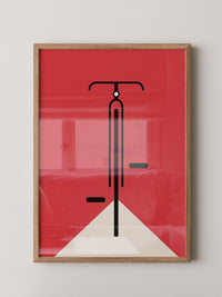 Fahrrad Grafik minimalistisch