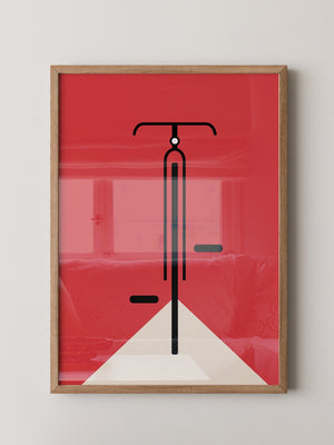 Fahrrad Grafik minimalistisch