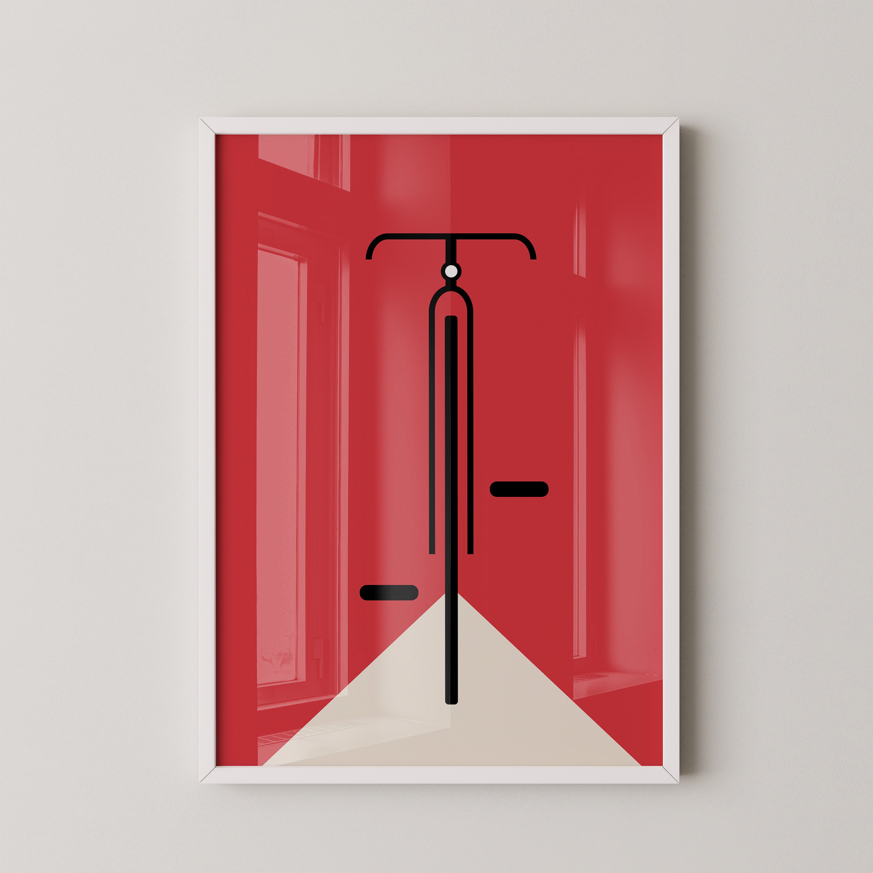 Fahrrad Grafik minimalistisch