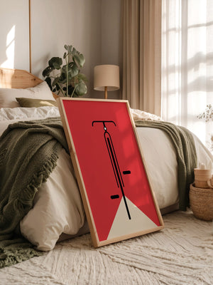 Fahrrad Grafik minimalistisch