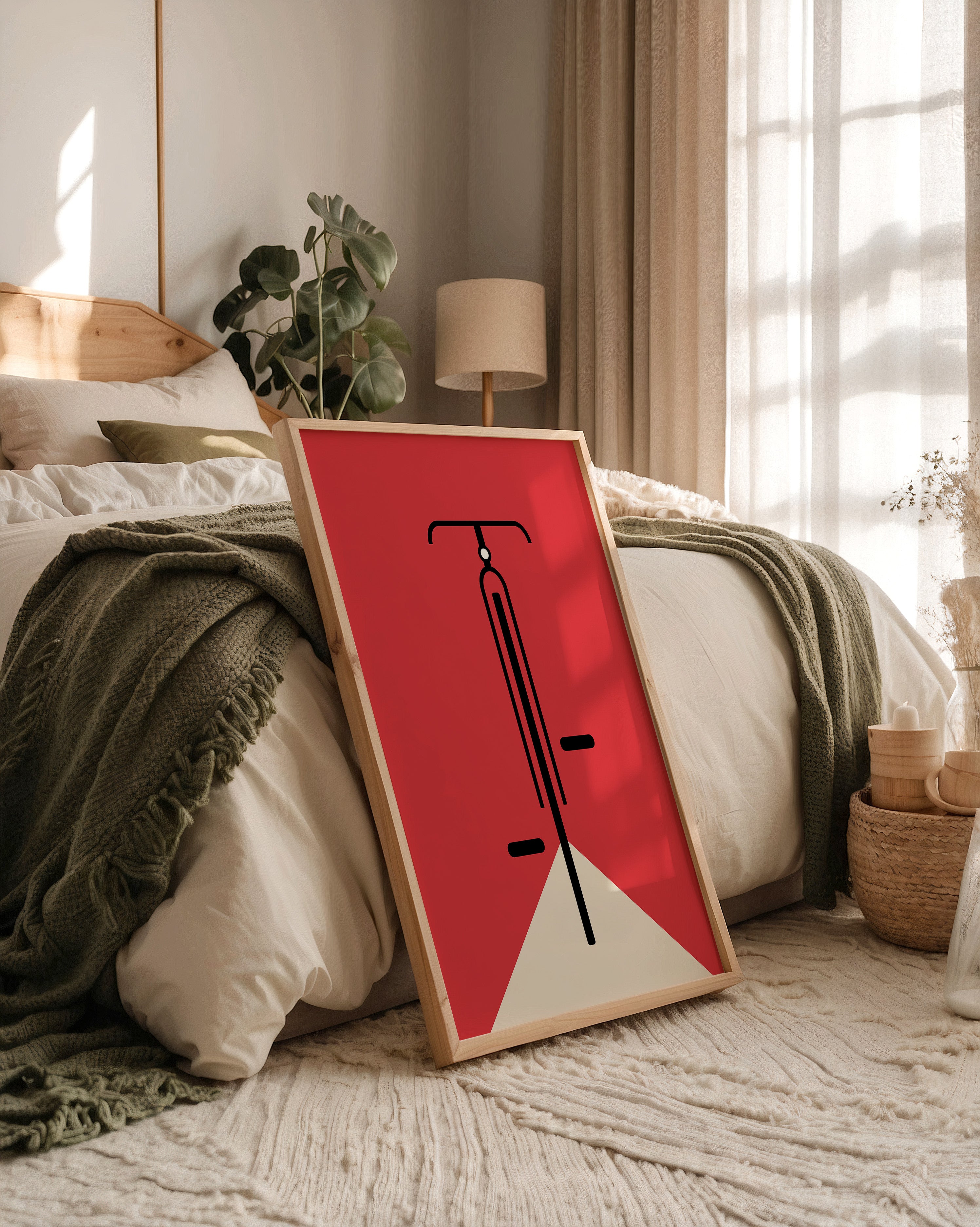 Fahrrad Grafik minimalistisch