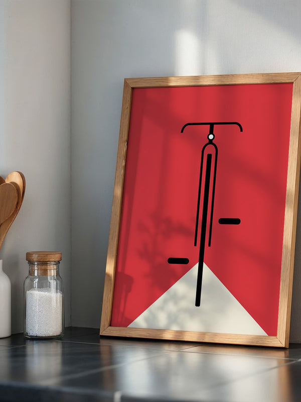 Fahrrad Grafik minimalistisch