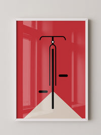 Fahrrad Grafik minimalistisch