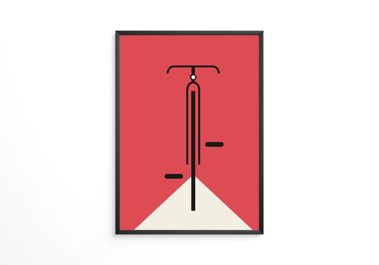 Fahrrad Grafik minimalistisch