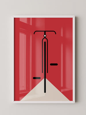 Fahrrad Grafik minimalistisch
