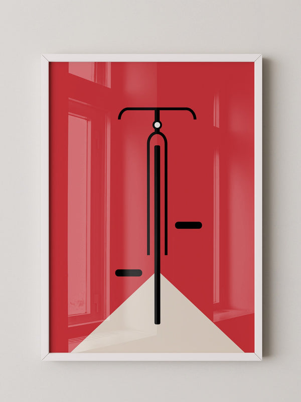 Fahrrad Grafik minimalistisch