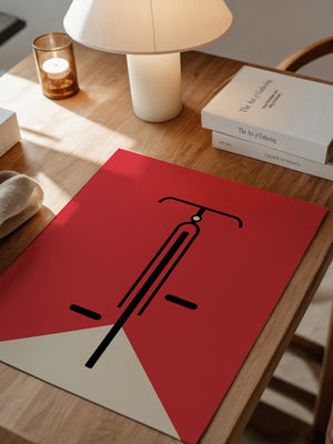 Fahrrad Grafik minimalistisch