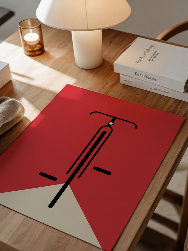 Fahrrad Grafik minimalistisch