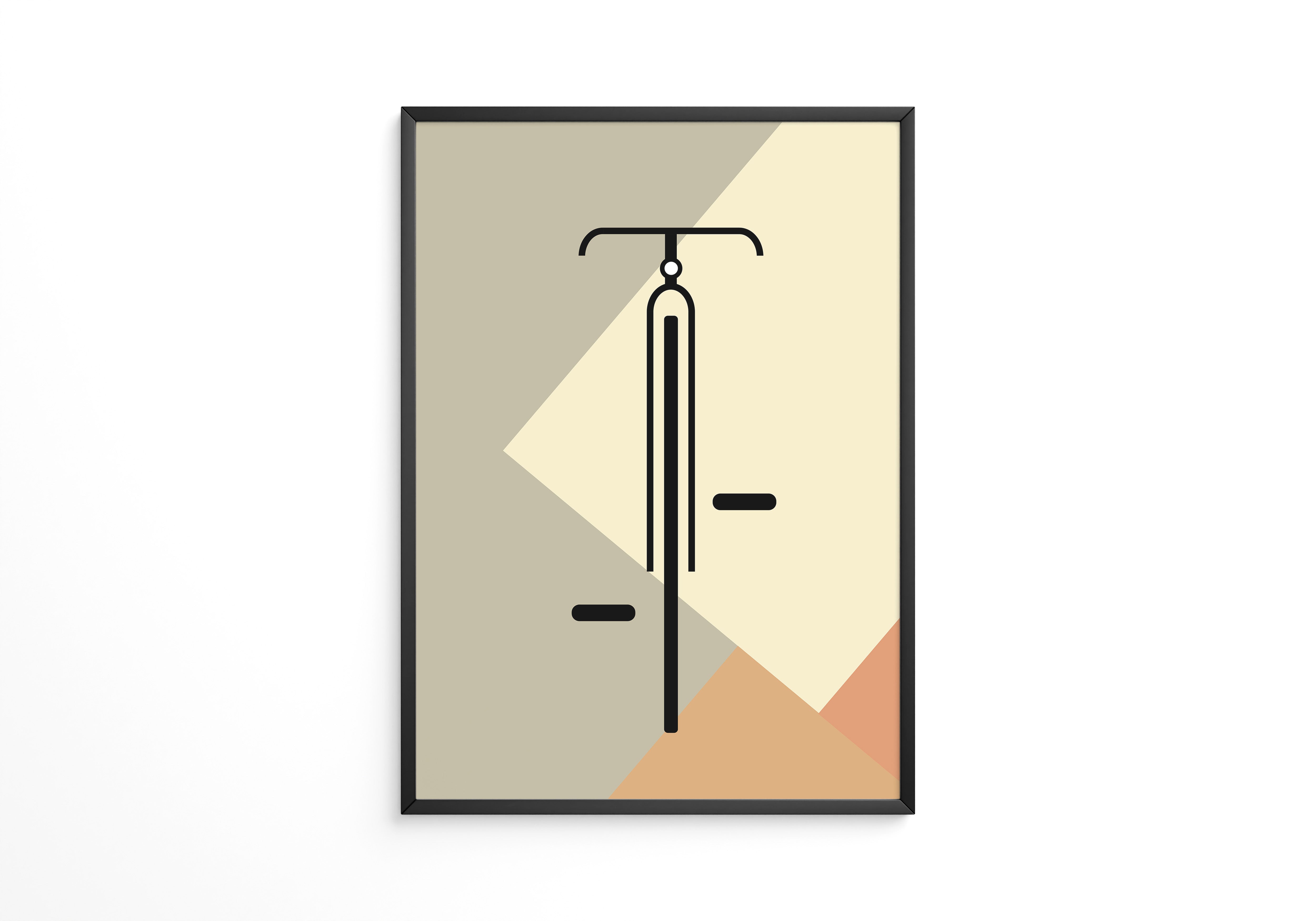 Fahrrad Minimalistisch Geometrisch