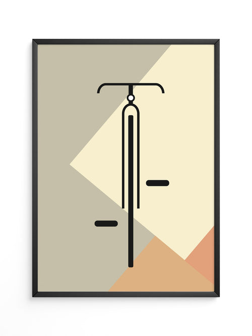 Fahrrad Minimalistisch Geometrisch