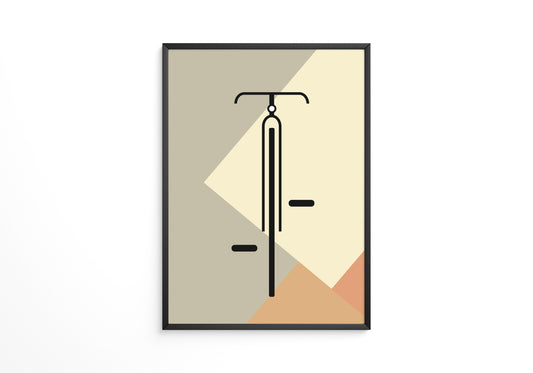 Fahrrad Minimalistisch Geometrisch
