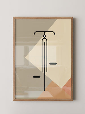 Fahrrad Minimalistisch Geometrisch