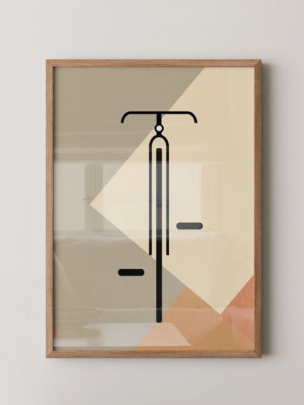 Fahrrad Minimalistisch Geometrisch