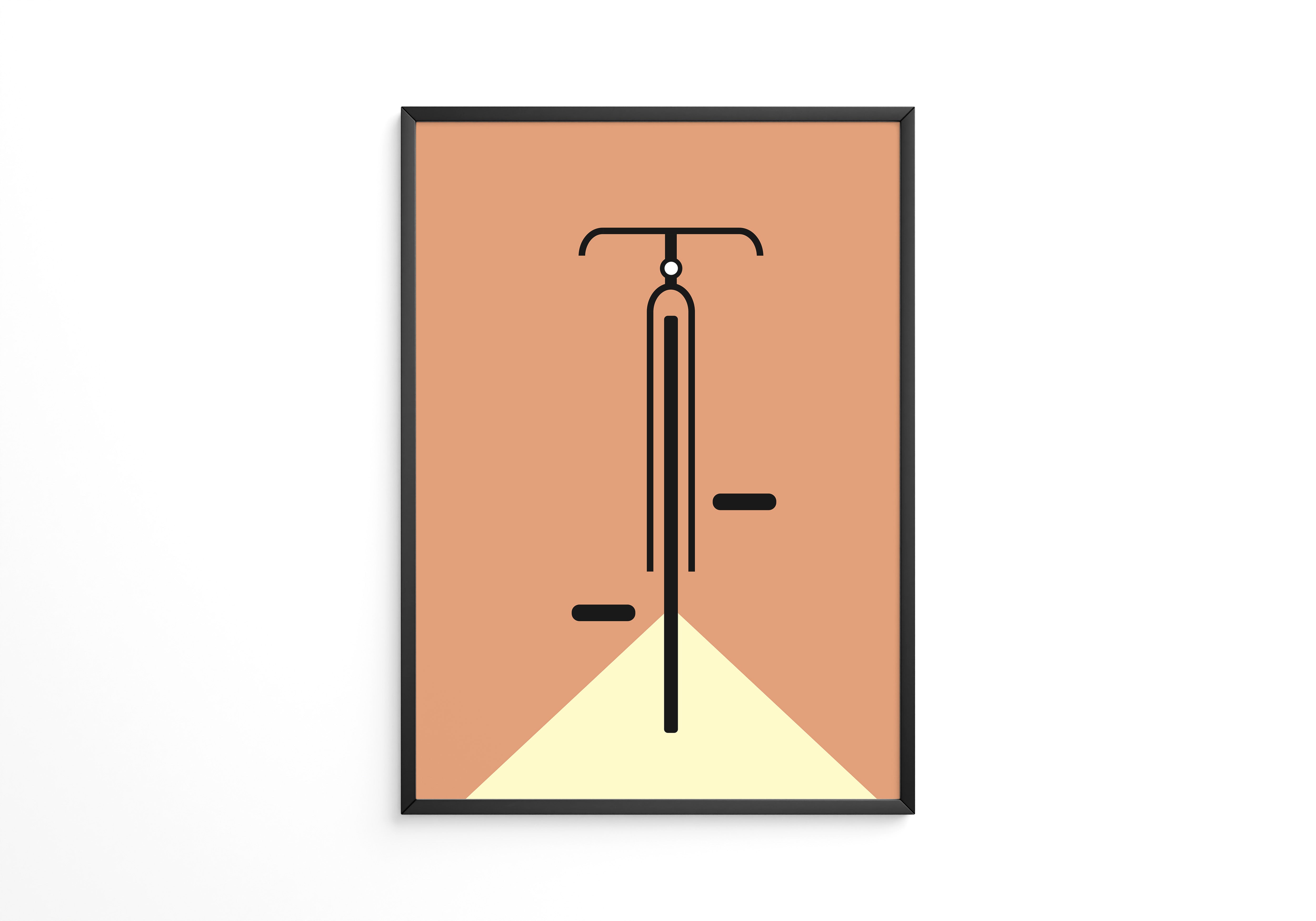 Fahrrad minimalistisch Grafik