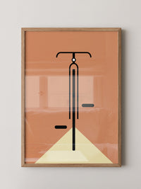 Fahrrad minimalistisch Grafik