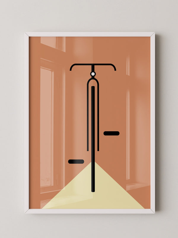 Fahrrad minimalistisch Grafik
