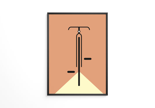 Fahrrad minimalistisch Grafik