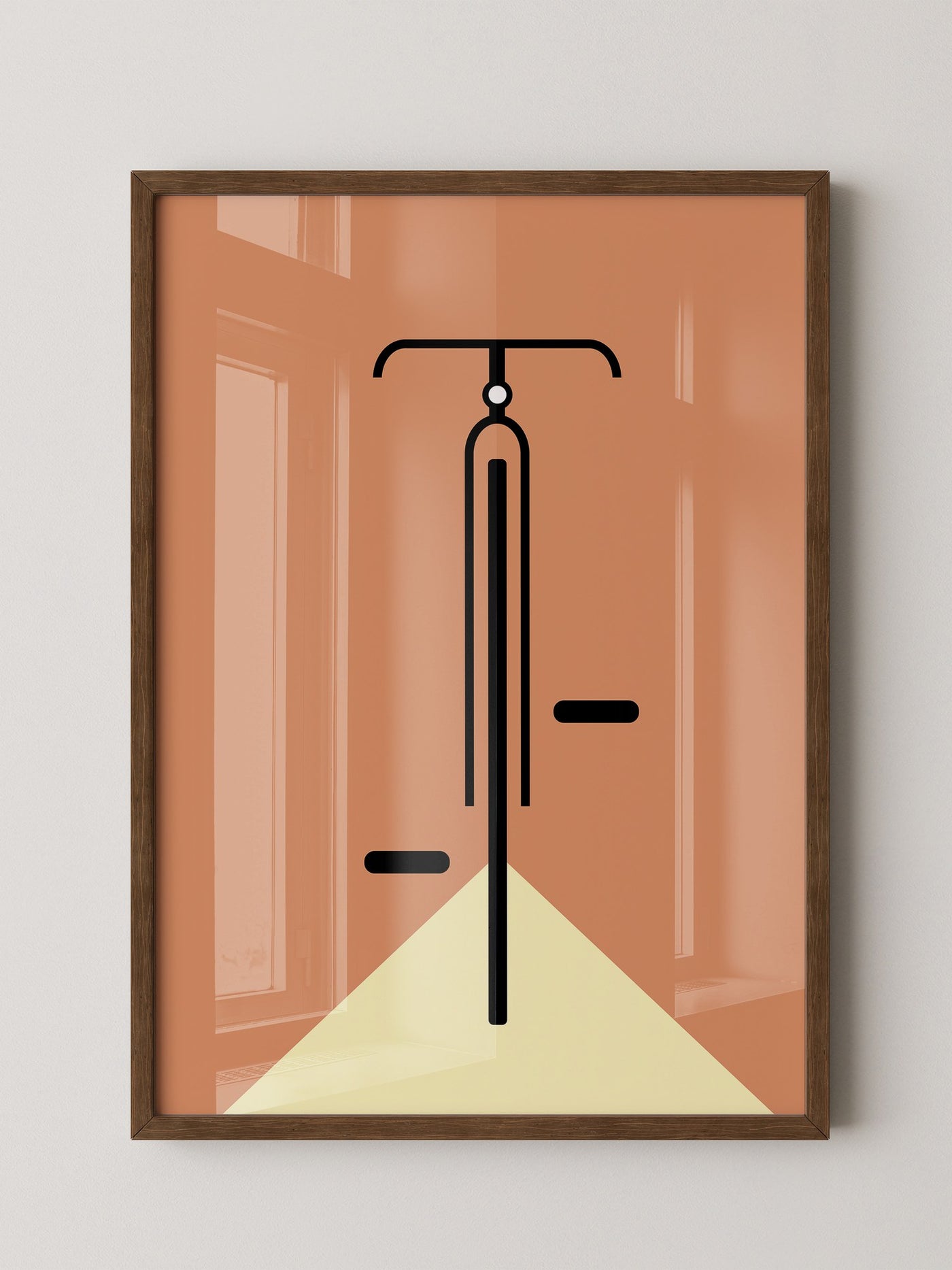 Fahrrad minimalistisch Grafik