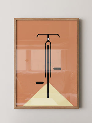 Fahrrad minimalistisch Grafik