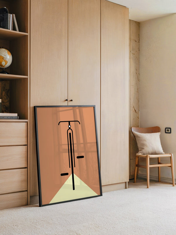 Fahrrad minimalistisch Grafik