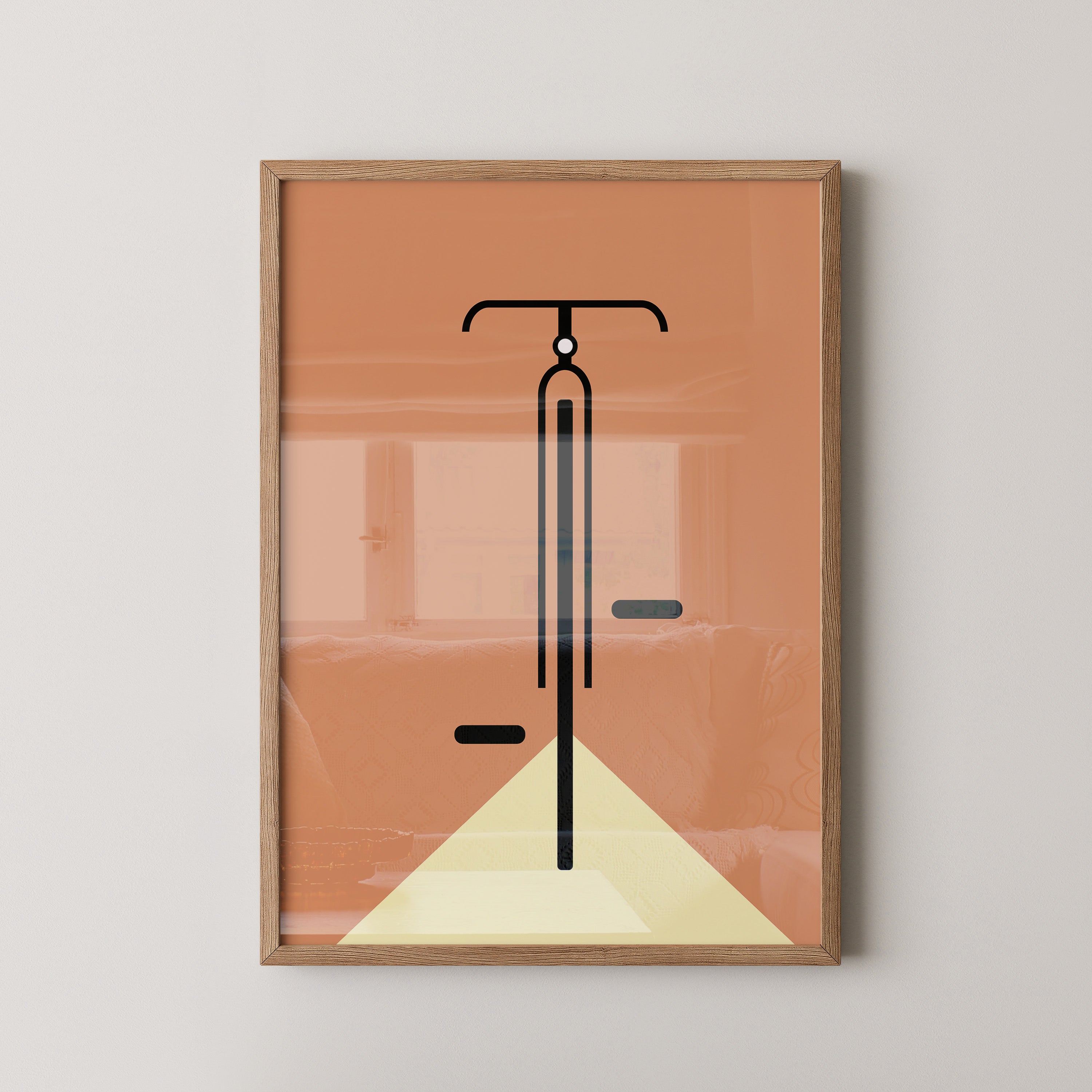 Fahrrad minimalistisch Grafik