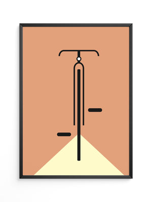 Fahrrad minimalistisch Grafik