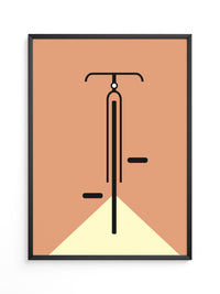 Fahrrad minimalistisch Grafik