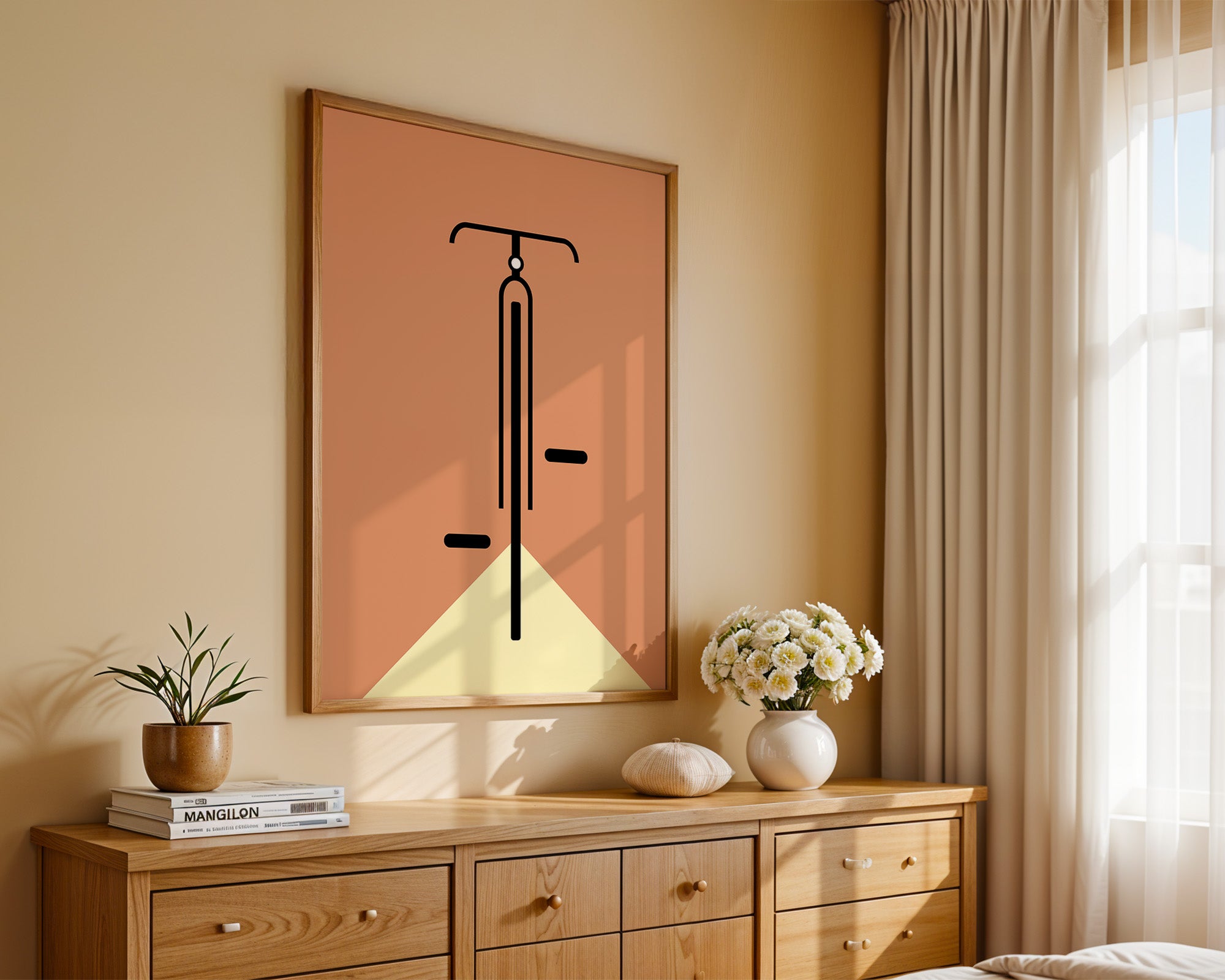 Fahrrad minimalistisch Grafik