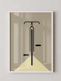 Fahrrad Schlicht Vertikal Kunst