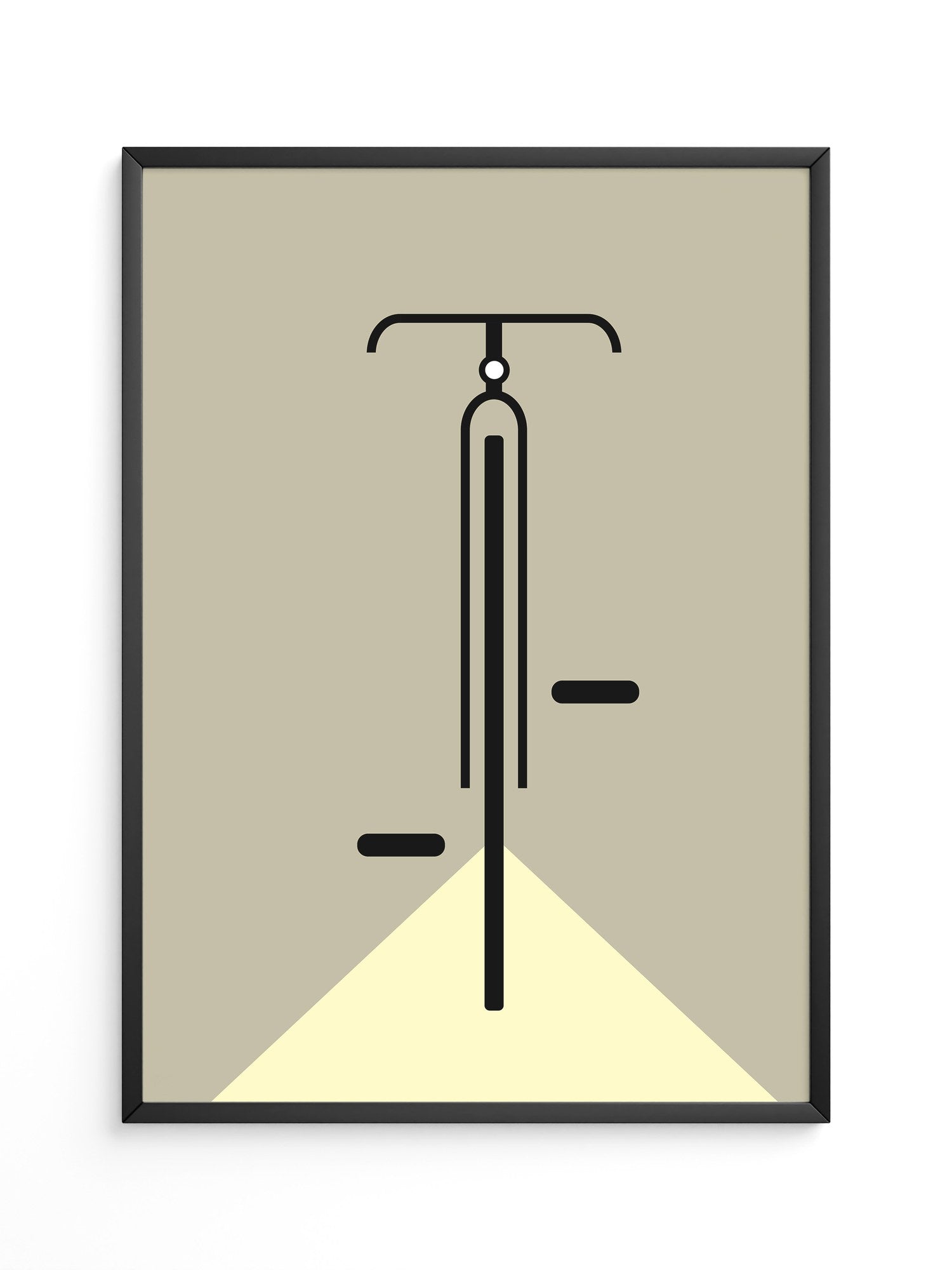 Fahrrad Schlicht Vertikal Kunst