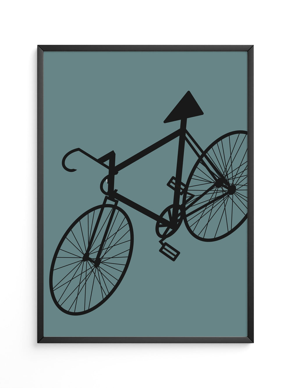 Fahrrad Grafik minimalistisch