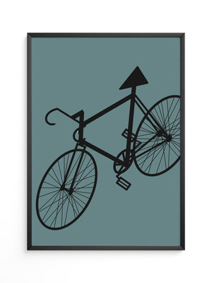 Fahrrad Grafik minimalistisch