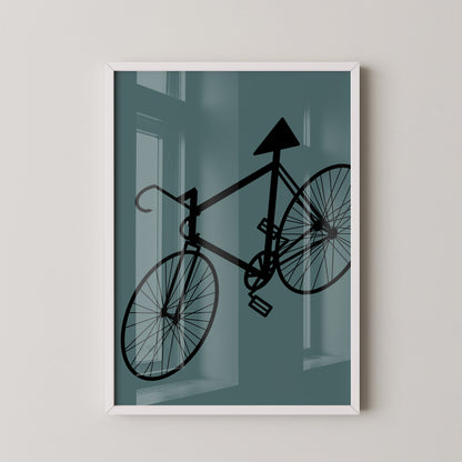 Fahrrad Grafik minimalistisch