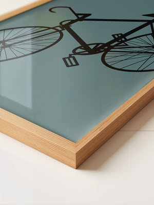Fahrrad Grafik minimalistisch