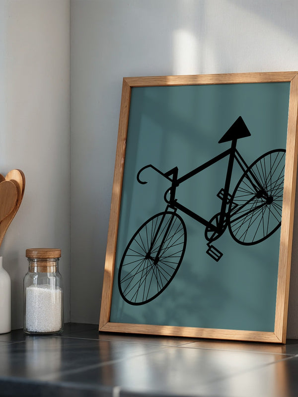 Fahrrad Grafik minimalistisch