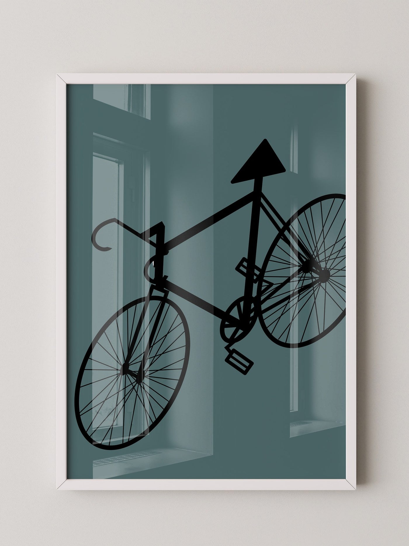 Fahrrad Grafik minimalistisch
