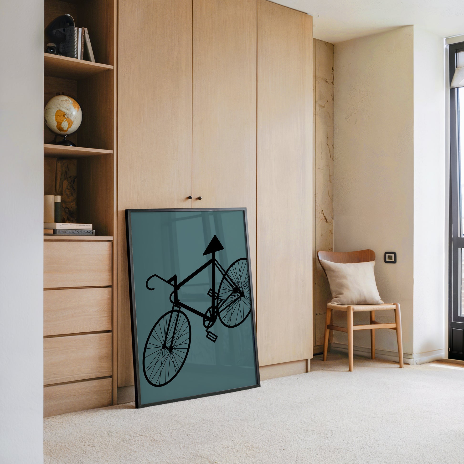 Fahrrad Grafik minimalistisch