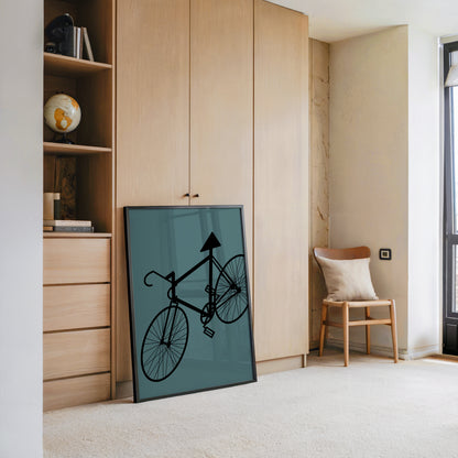 Fahrrad Grafik minimalistisch