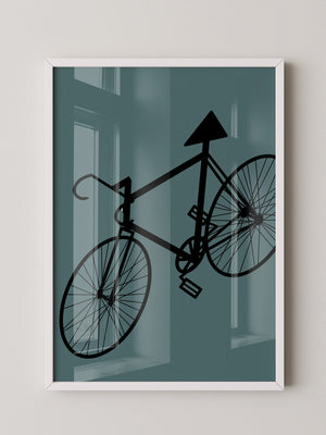 Fahrrad Grafik minimalistisch