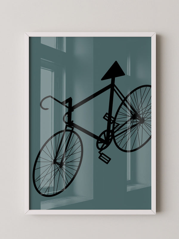 Fahrrad Grafik minimalistisch
