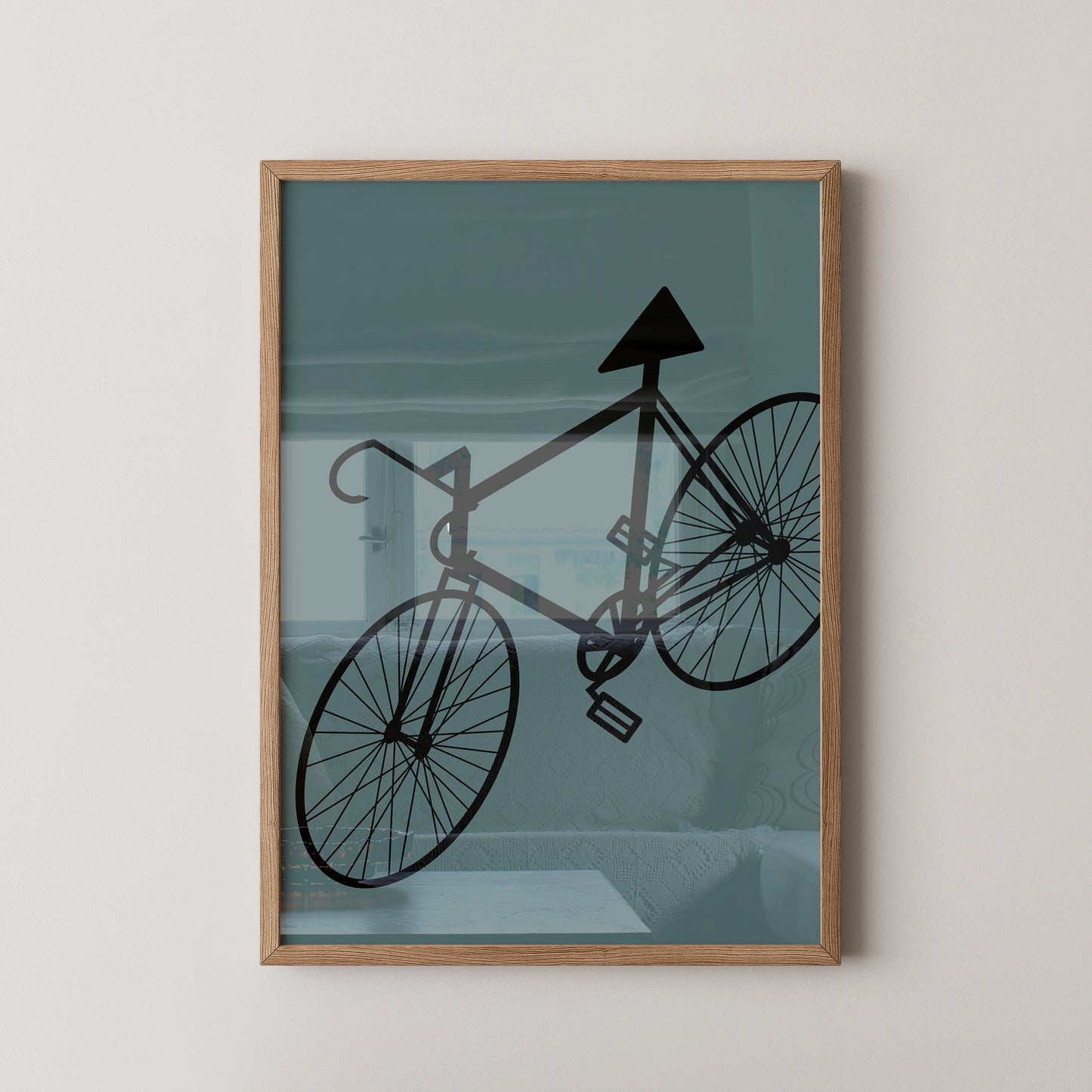 Fahrrad Grafik minimalistisch