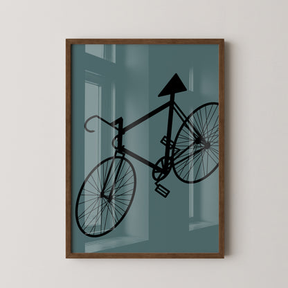 Fahrrad Grafik minimalistisch
