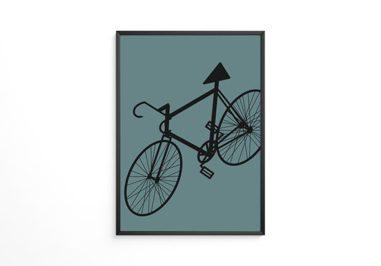 Fahrrad Grafik minimalistisch