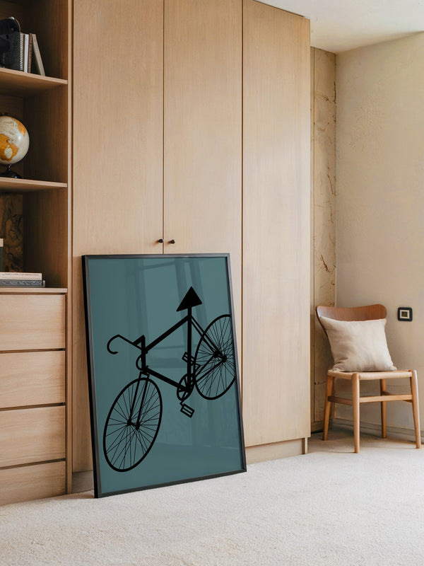 Fahrrad Grafik minimalistisch
