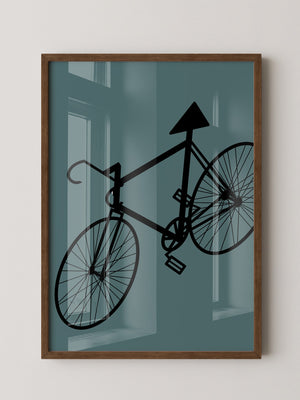 Fahrrad Grafik minimalistisch