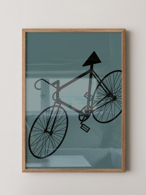 Fahrrad Grafik minimalistisch