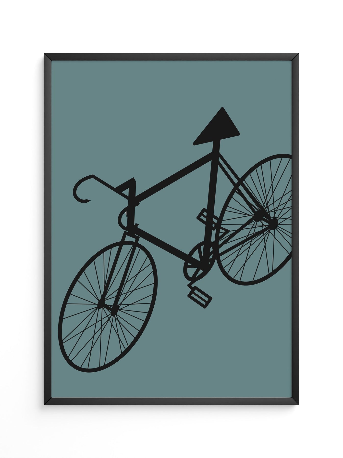 Fahrrad Grafik minimalistisch