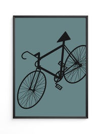 Fahrrad Grafik minimalistisch