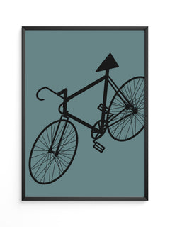 Fahrrad Grafik minimalistisch