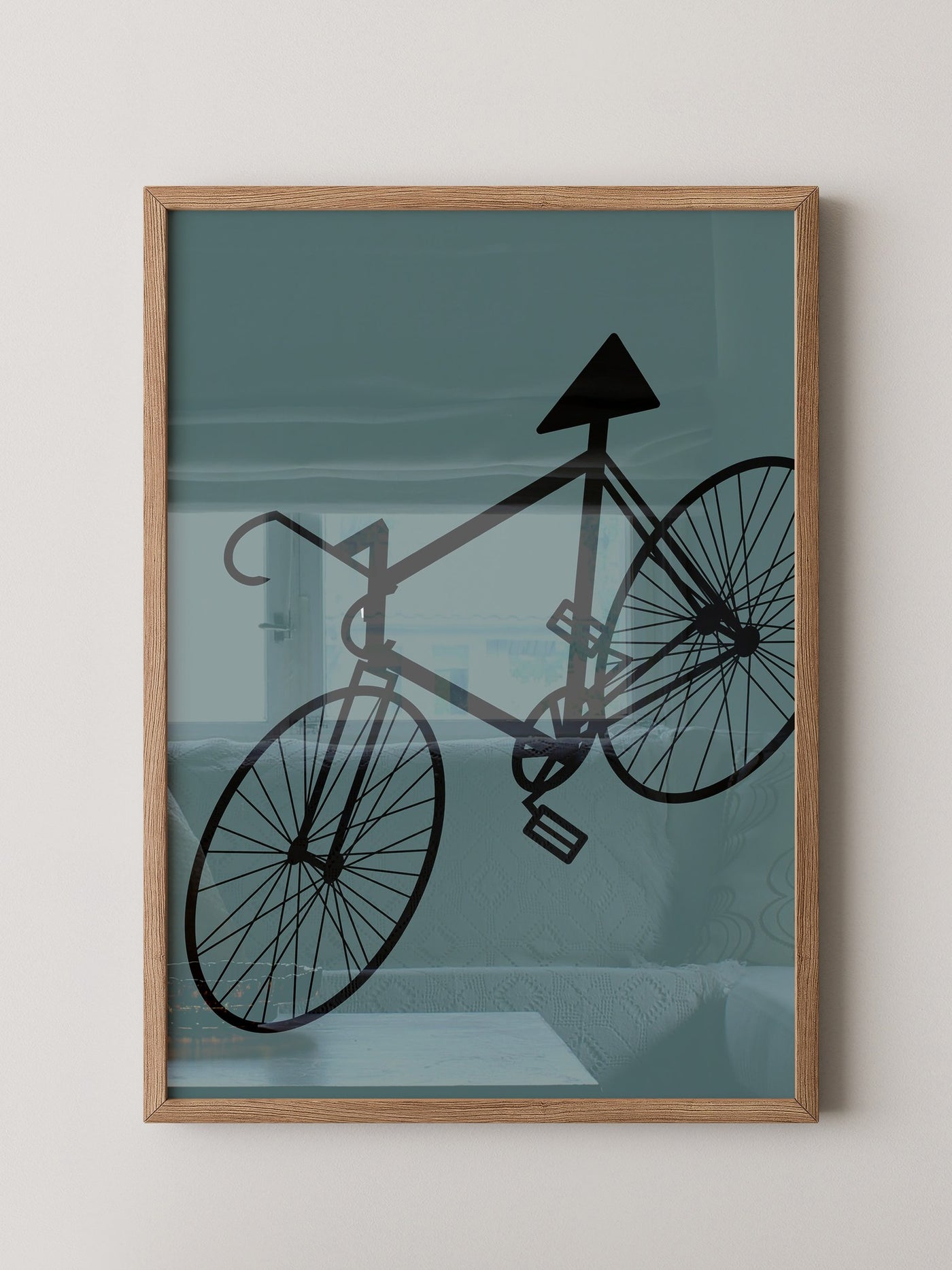Fahrrad Grafik minimalistisch